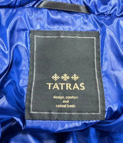 美品 タトラス ラクーンファーキルティングナイロンフーデッドロングダウンコート アウター ジャケット レディース TATRAS