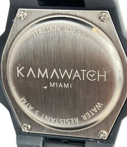 KAMAWATCH 腕時計 MIAMI クオーツ ブラック メンズ カーマウォッチ