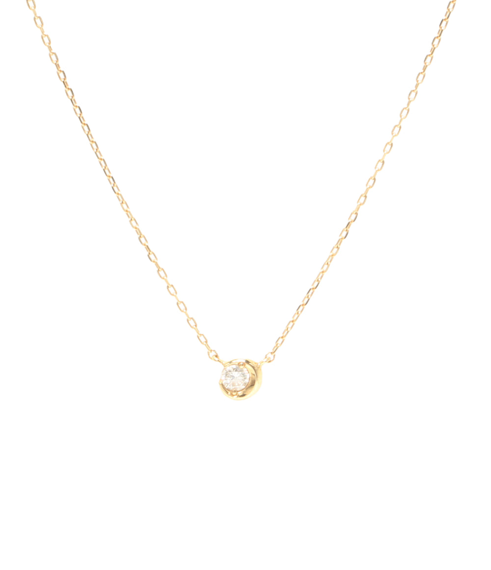 美品 STAR JEWELRY ネックレス K18 ダイヤ 0.04ct レディース スタージュエリー