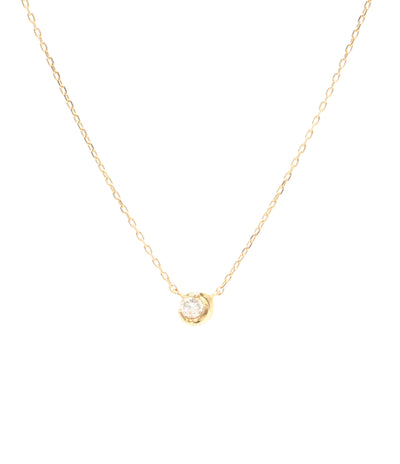 美品 STAR JEWELRY ネックレス K18 ダイヤ 0.04ct レディース スタージュエリー