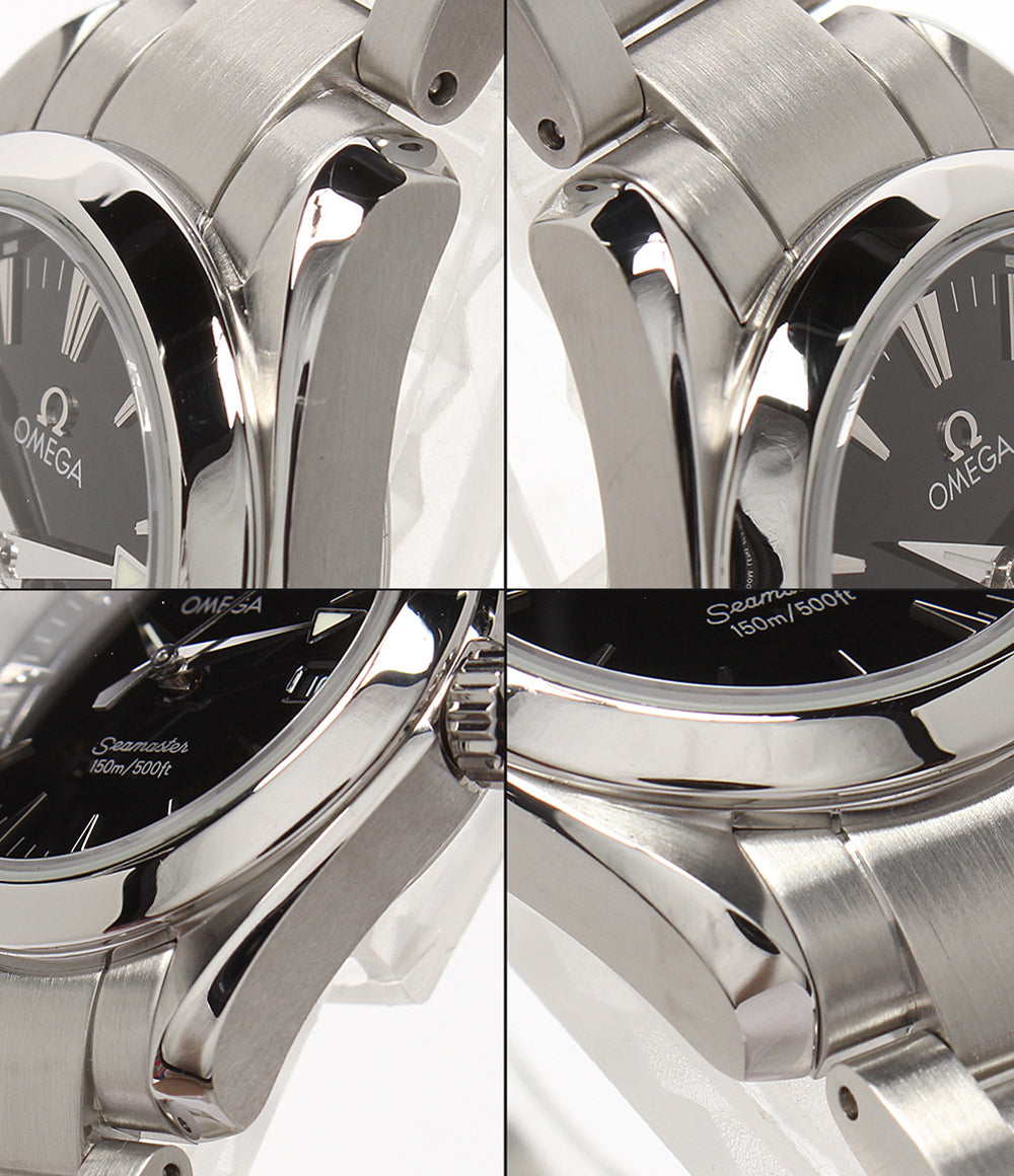 OMEGA 腕時計 シーマスター アクアテラ クオーツ ブラック 2577.50 レディース オメガ