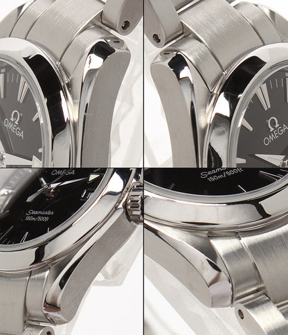 OMEGA 腕時計 シーマスター アクアテラ クオーツ ブラック 2577.50 レディース オメガ