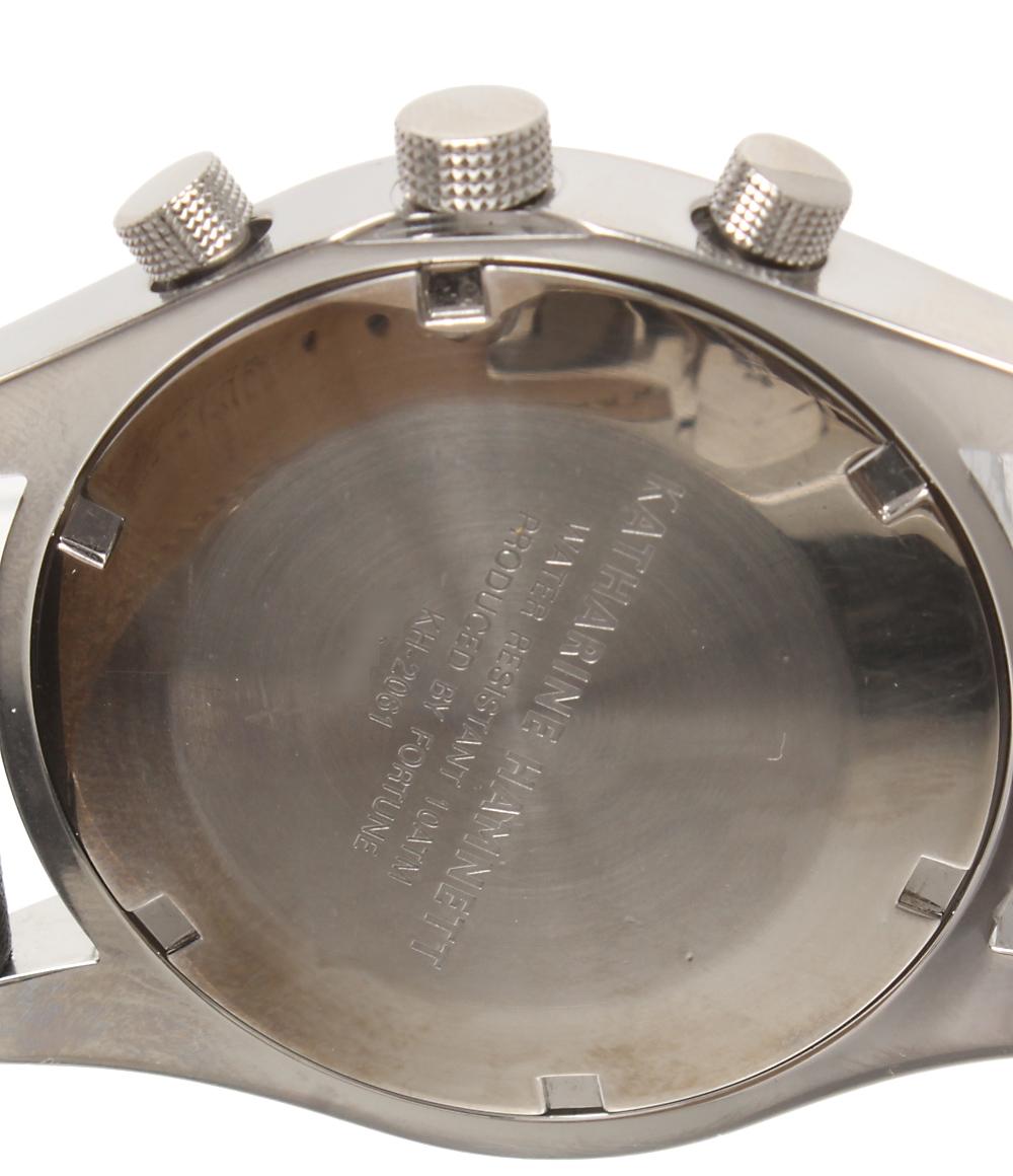 KATHARINE HAMNETT 腕時計 クオーツ ブラック KH-2061 メンズ キャサリン・ハムネット