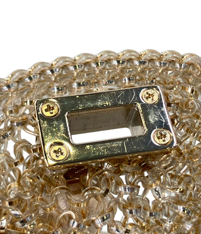 美品 ANTEPRIMA 2way チェーンミニショルダーバッグ 肩掛け ハンドバッグ ワイヤーバッグ レディース アンテプリマ