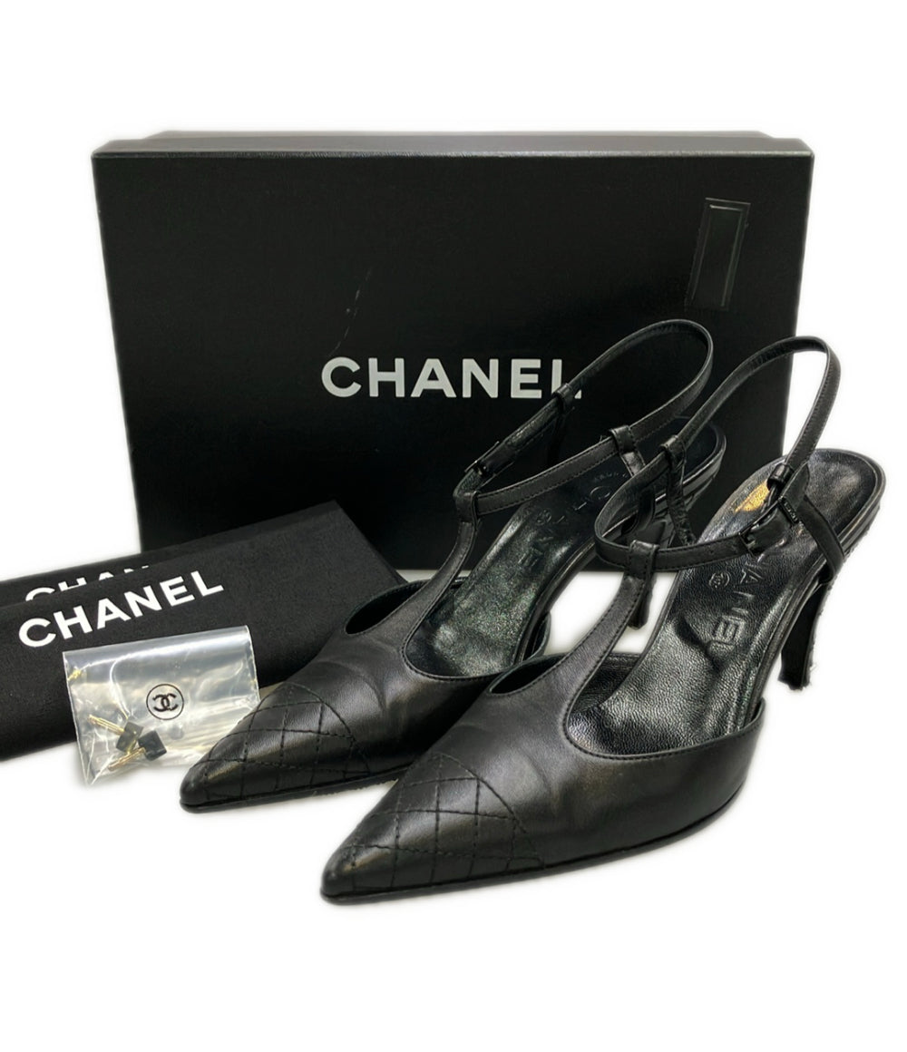 CHANEL Tストラップサンダル レディース SIZE 35 1/2 シャネル