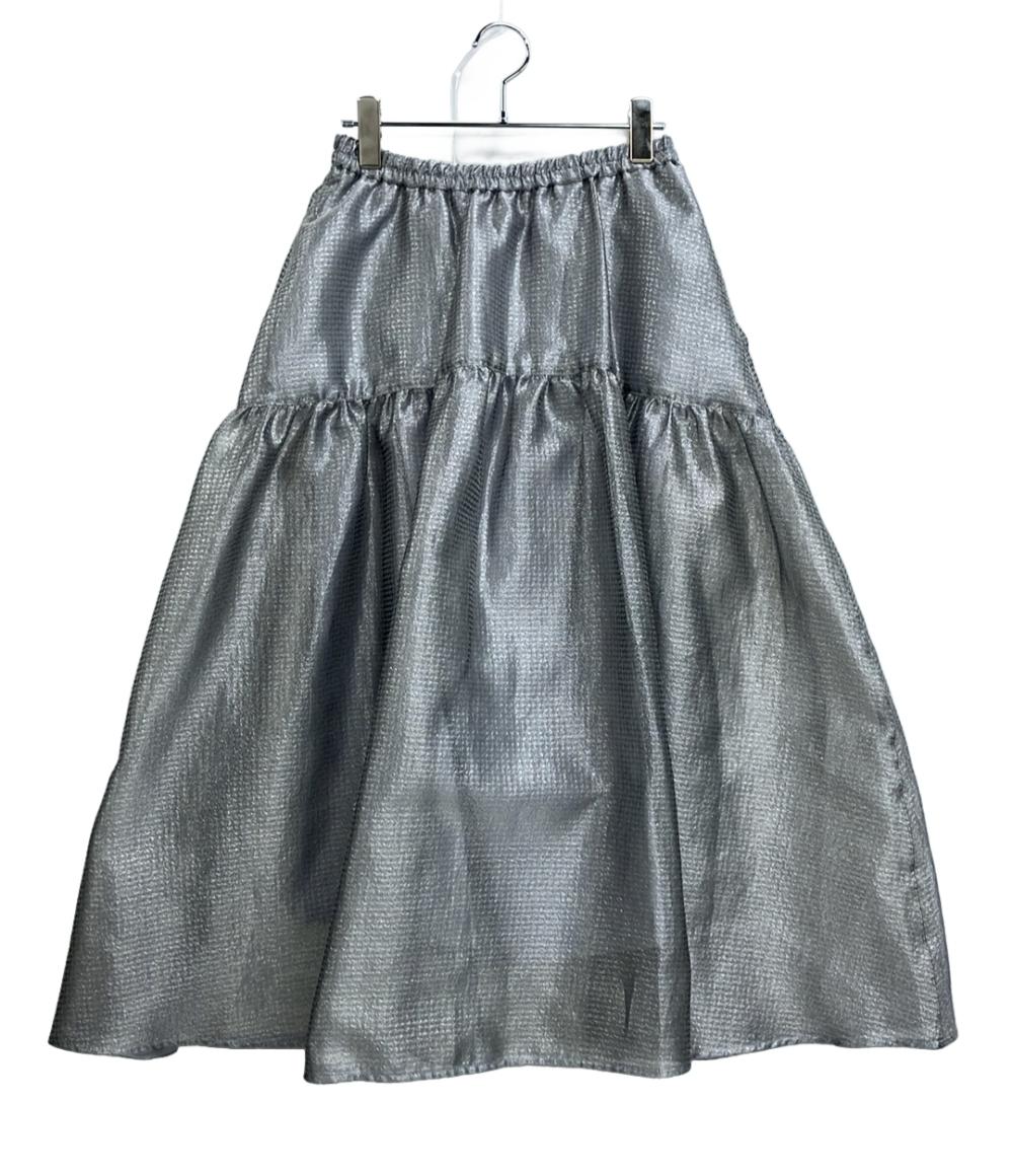 美品 UNITED ARROWS ジャガードスカート スケルトン シャイン 1524-2-150020 レディース SIZE 36 (S) ユナイテッドアローズ