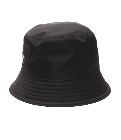 美品 PRADA バケットハット 三角プレート RE-NYRON 1HC137 レディース メンズ SIZE M プラダ