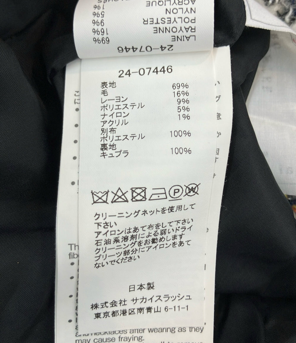 Sacai ツイードスカート ラップスカート 24-07446 レディース SIZE 0 (S) サカイ