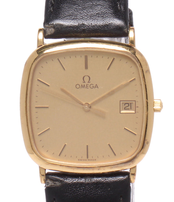 OMEGA 腕時計 デヴィル De Ville クオーツ ゴールド 196.0317.1 メンズ オメガ