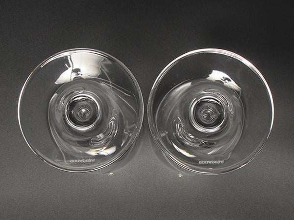 美品 WEDGWOOD ワイングラス 2点セット ペア プロミシス ウィズディスリング ウエッジウッド