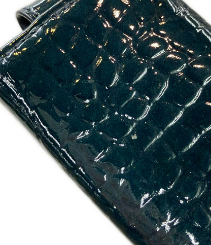 ANTEPRIMA 4連キーケース キーリング付き エナメル クロコ型押し レディース アンテプリマ