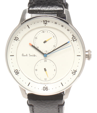 美品 Paul Smith 腕時計 チャーチストリート クオーツ ホワイト 6223-T024041 メンズ ポール・スミス