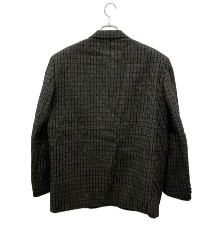 COMME des GARCONS HOMME テーラードジャケット ウール ダークグレーチェック hj-08025s メンズ SIZE S コムデギャルソンオム
