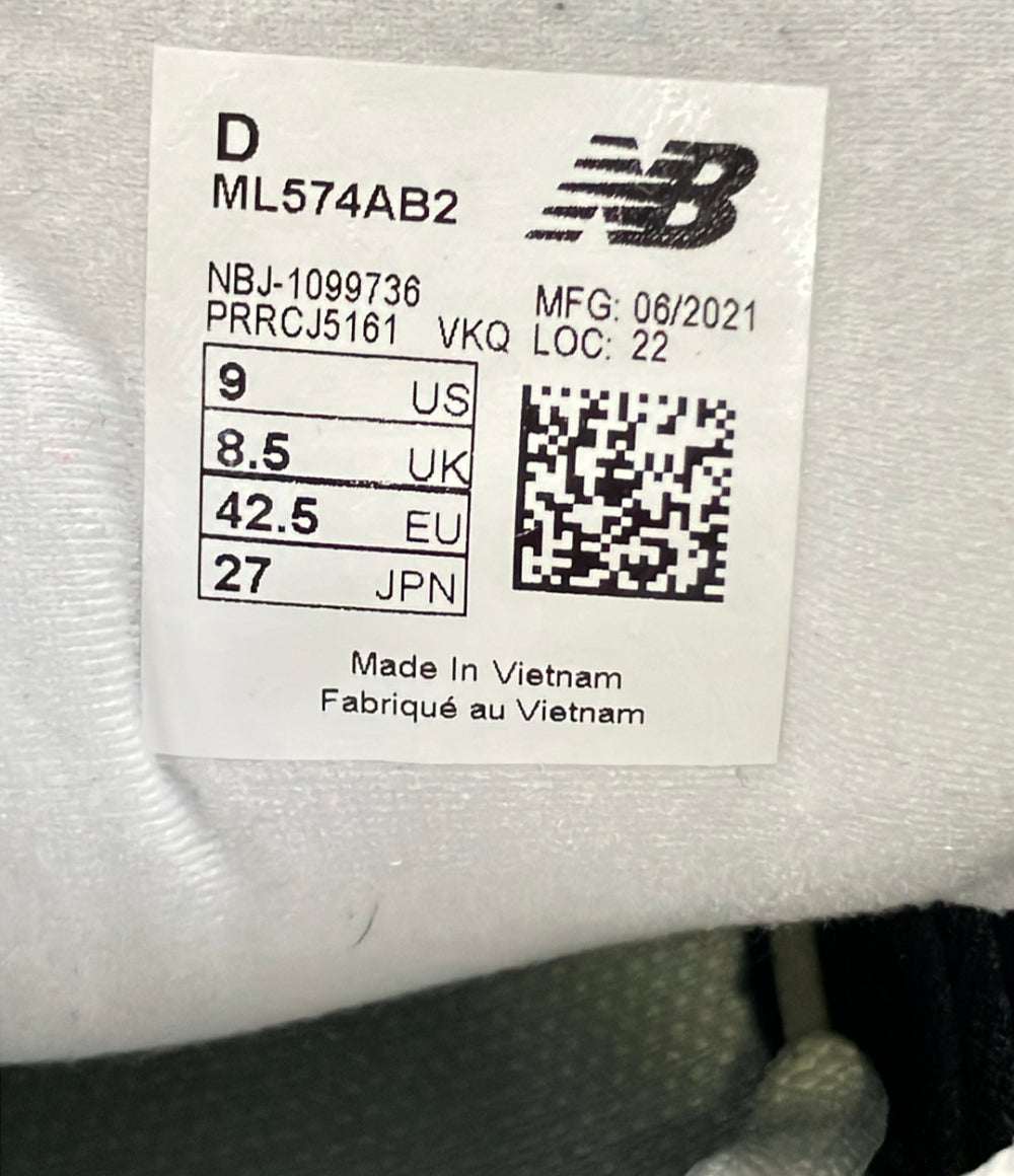 NEW BALANCE ローカットスニーカー ML574AB2 メンズ SIZE 27.0 ニューバランス