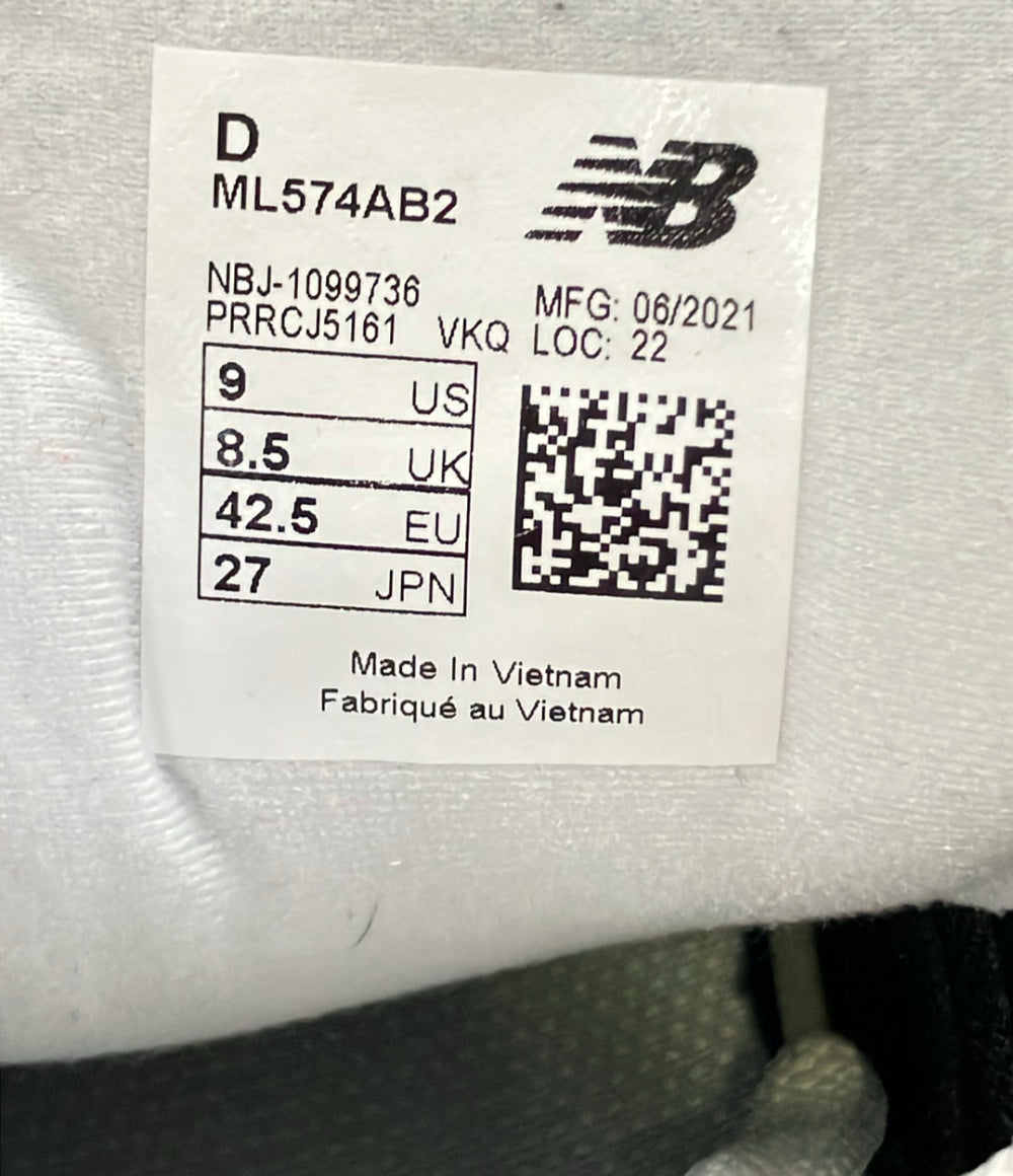 NEW BALANCE ローカットスニーカー ML574AB2 メンズ SIZE 27.0 ニューバランス
