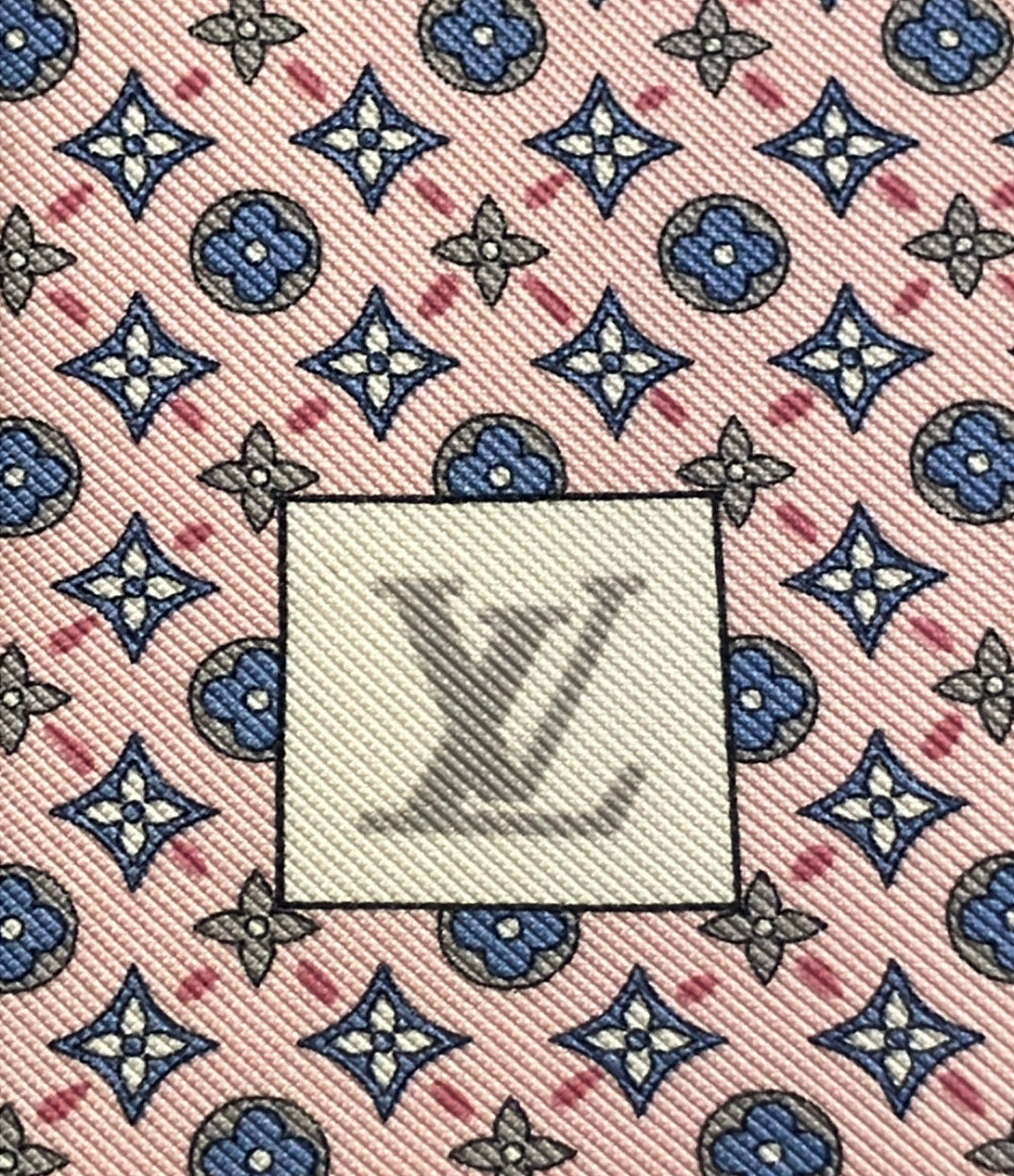 LOUIS VUITTON ネクタイ シルク100% モノグラム メンズ ルイ・ヴィトン