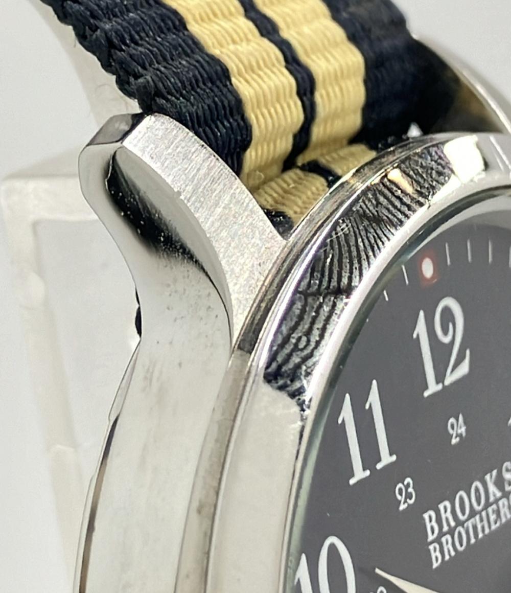 Brooks Brothers 腕時計 クオーツ ネイビー メンズ ブルックスブラザーズ