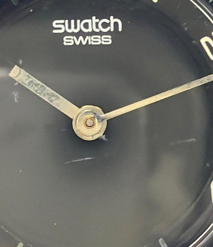 スウォッチ 腕時計 クオーツ ブラック メンズ Swatch