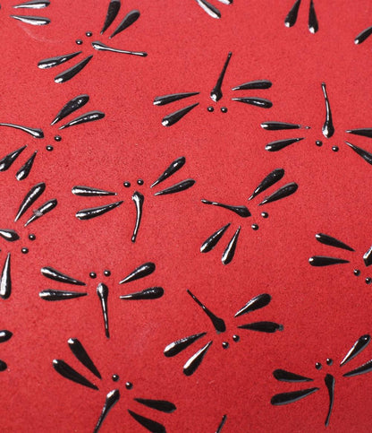 美品 インデンヤ がま口財布 トンボ柄 レディース INDEN-YA