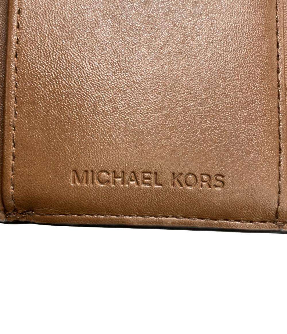 美品 MICHAEL KORS 三つ折り財布 MKシグネチャー レディース マイケルコース