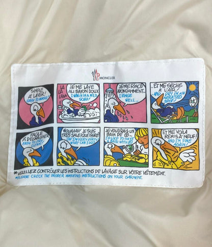 美品 MONCLER ダウンジャケット 24AW  ファー タグ付き インポート やぎ LAICHEFUR GIUBBOTTO J20931A00174  54AQE レディース SIZE 1 (S)