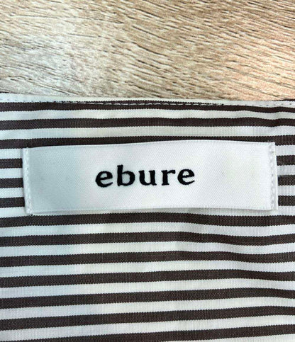 ebure 長袖ワンピース シャツワンピース ベルト付き ストライプ 2710700541 レディース SIZE 38 (S) エーブル