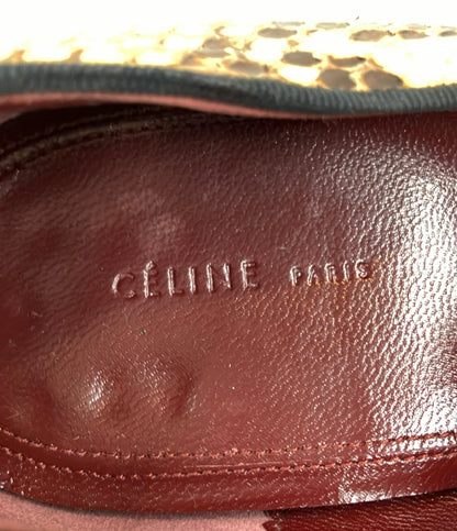 CELINE ローファー パイソン柄 レディース SIZE 35 1/2 (22.5cm) セリーヌ