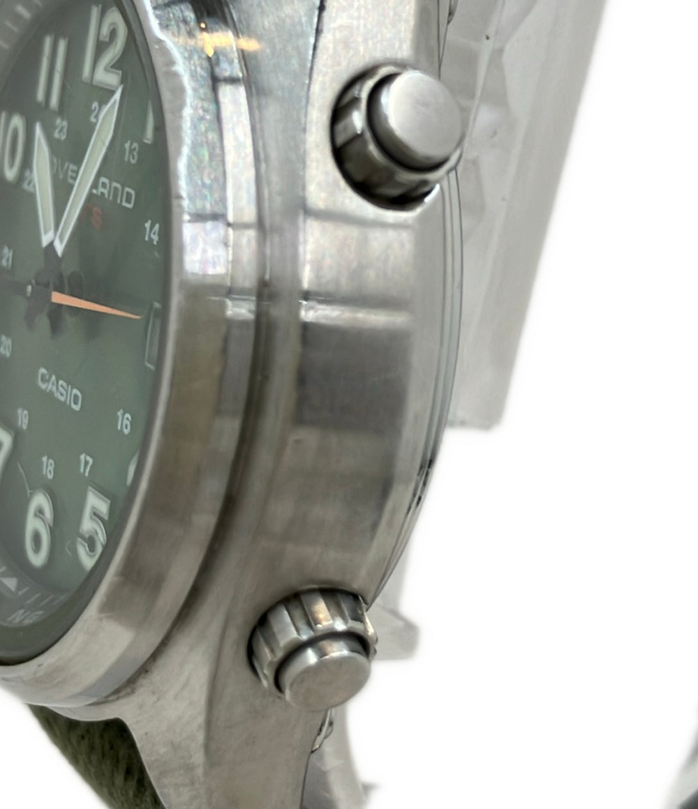 CASIO 腕時計 オーバーランド OVERLAND ソーラー グリーン OVW-100BJ レディース メンズ カシオ