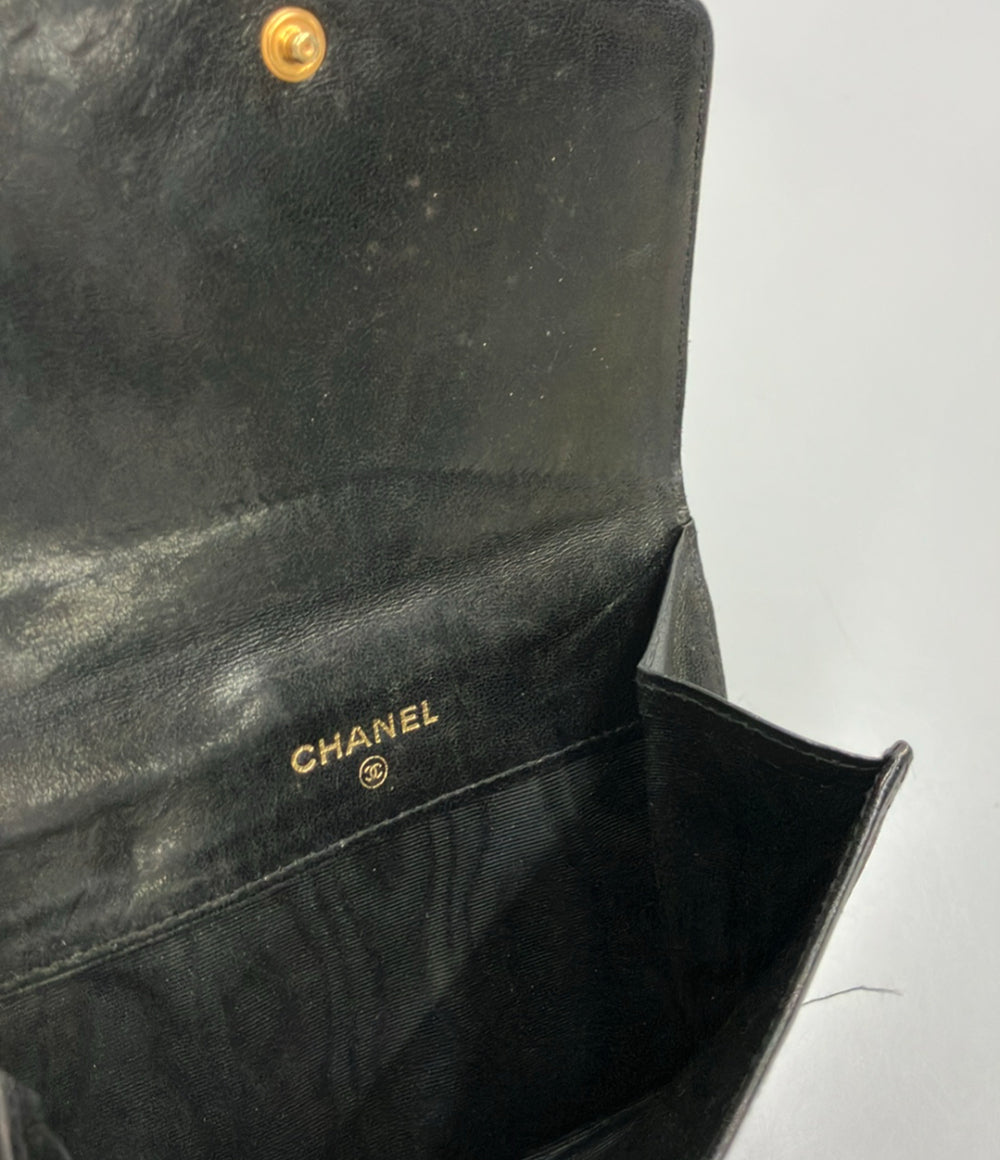 CHANEL ダブルホック 二つ折り財布 レディース シャネル