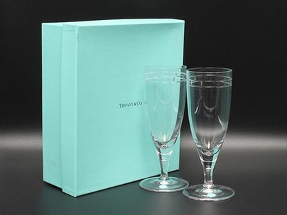 ティファニー ビアグラス ワイン シャンパン 2点セット ペア アトラス ピルスナー TIFFANY&Co.