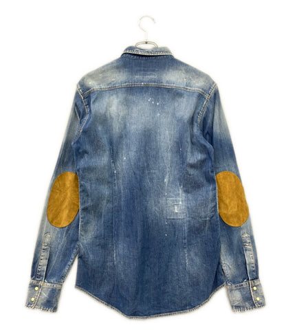 DSQUARED2 長袖 デニムシャツ ダメージ加工 メンズ SIZE 46 (M) ディースクエアード