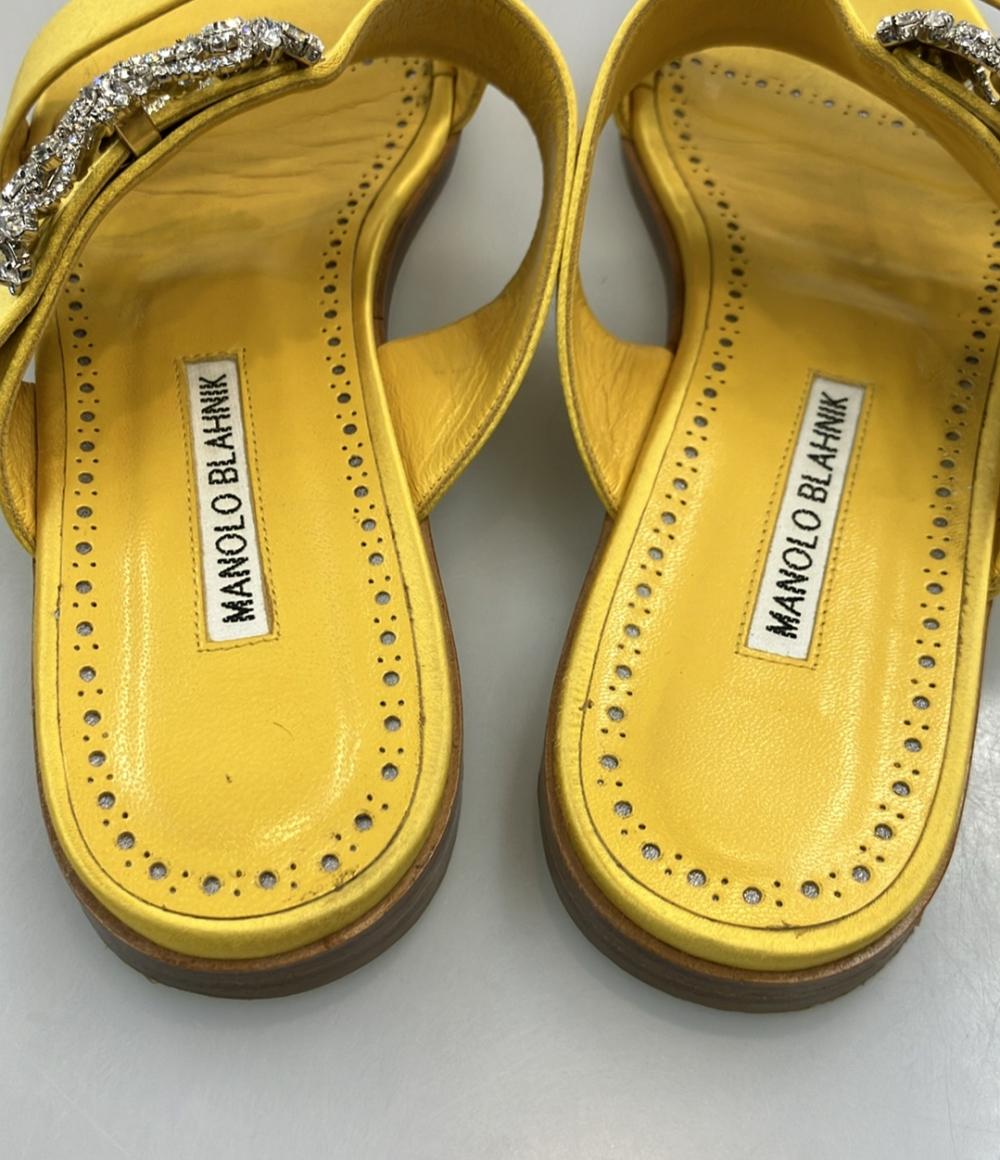 MANOLO BLAHNIK フラットサンダル MARTAMOD レディース SIZE 38 マノロブラニク