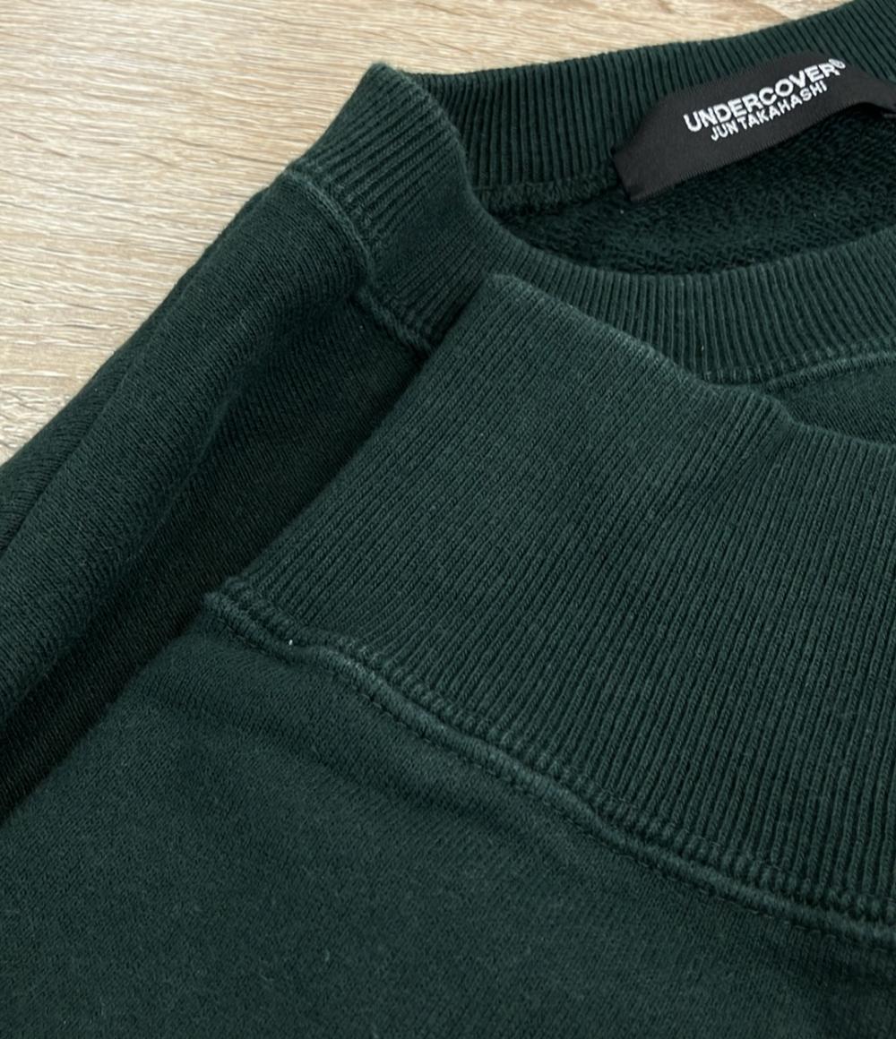 UNDERCOVER スウェットシャツ ダークグリーン プルオーバー グラフィックプリント UC1D1895-2 レディース SIZE 1 (S) アンダーカバー