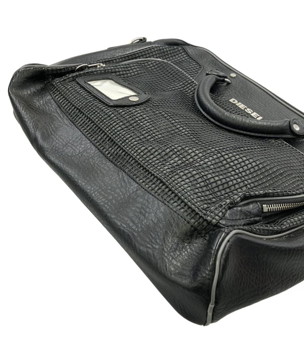 DIESEL 2WAY ビジネスバッグ ブリーフケース ショルダーバッグ 斜め掛け メッシュ メンズ ディーゼル