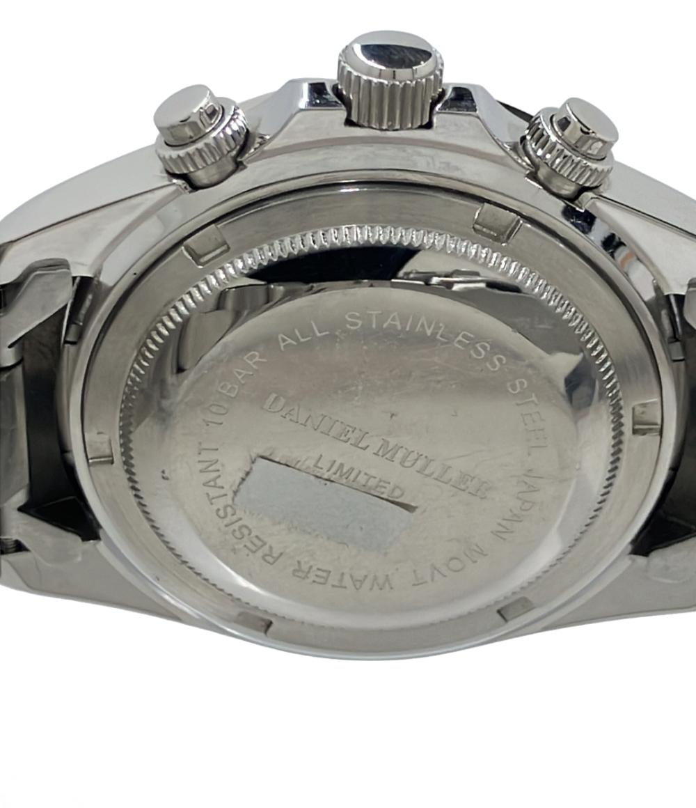 DANIEL MULLER 腕時計 クオーツ ブラック DM-2003 メンズ ダニエル・ミューラー