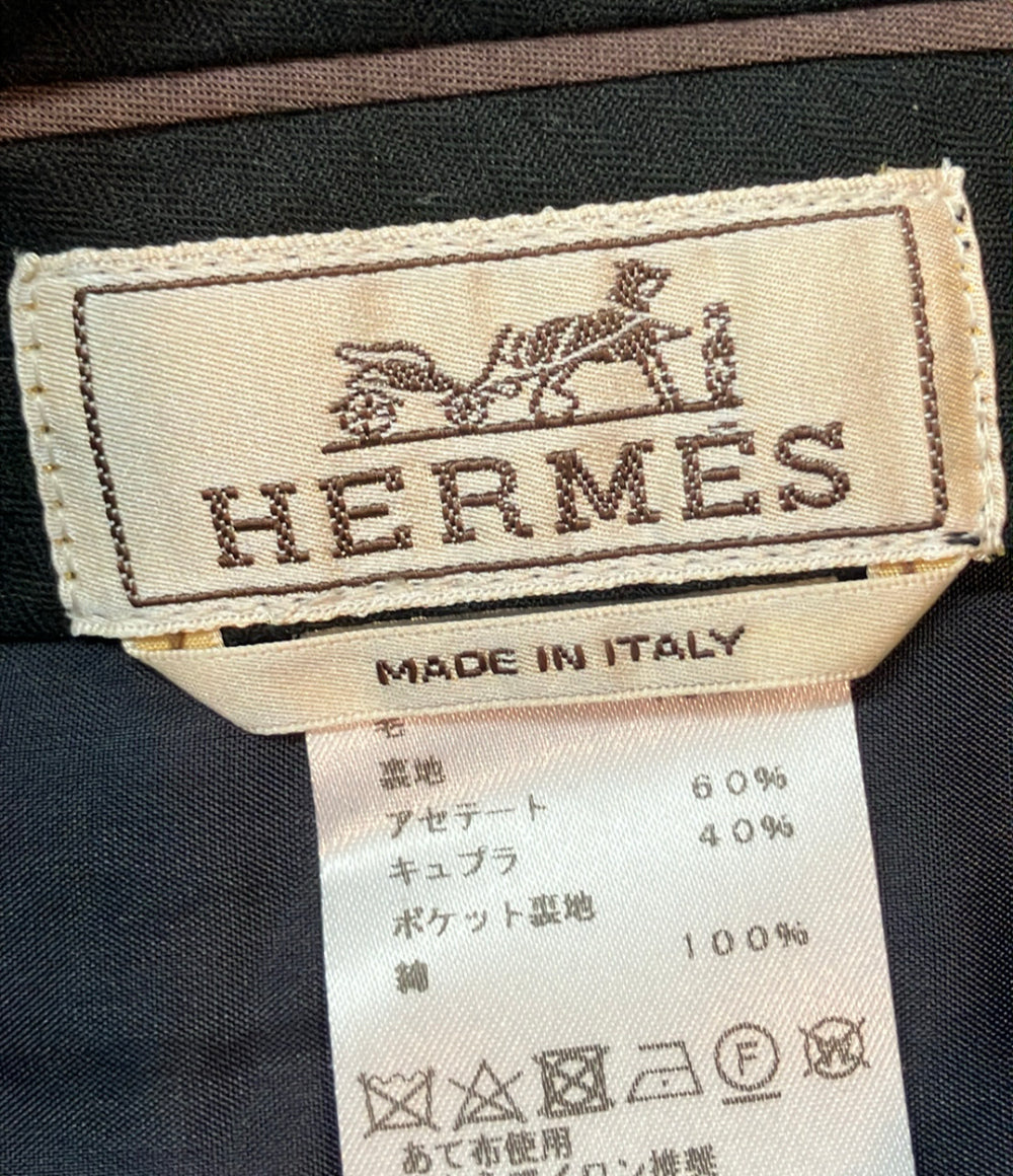 HERMES スラックスパンツ ウール 745205H372 レディース SIZE 40 (M) エルメス