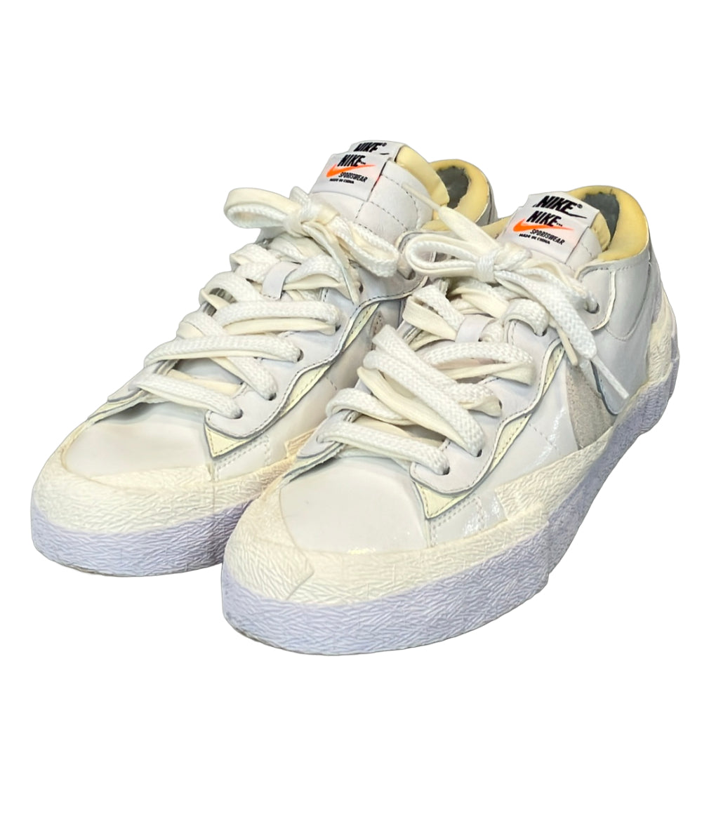 NIKE Sacai ローカットスニーカー Blazer Low White Patent Leather DM6443-100 メンズ SIZE 26.5 ナイキ サカイ