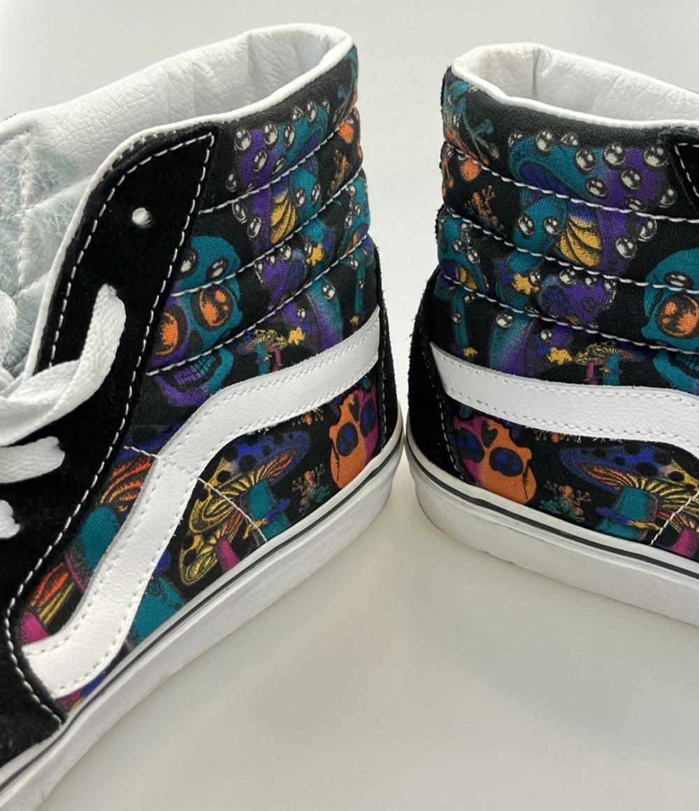 VANS ハイカットスニーカー ドクロ キノコ TRIPPY DRIP BLACK MULTI メンズ SIZE 28.0 (XL) バンズ