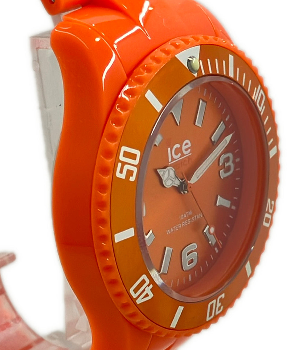 美品 ice watch 腕時計 クオーツ オレンジ レディース メンズ アイスウォッチ