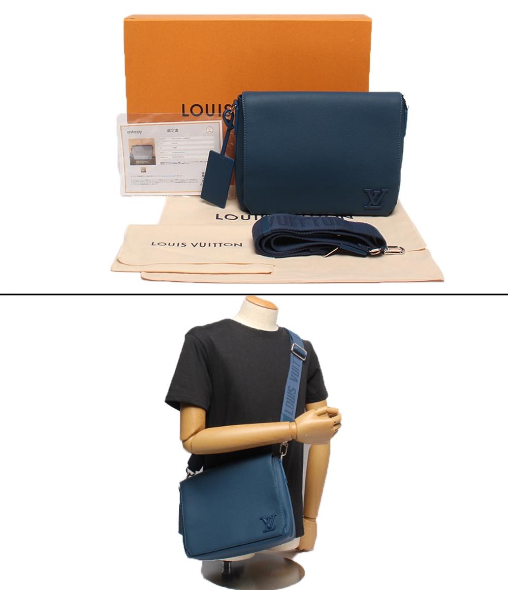 美品 LOUIS VUITTON ショルダーバッグ メッセンジャーバッグ 斜め掛け LVアエログラム テイクオフ M23709 メンズ レディース ルイ・ヴィトン