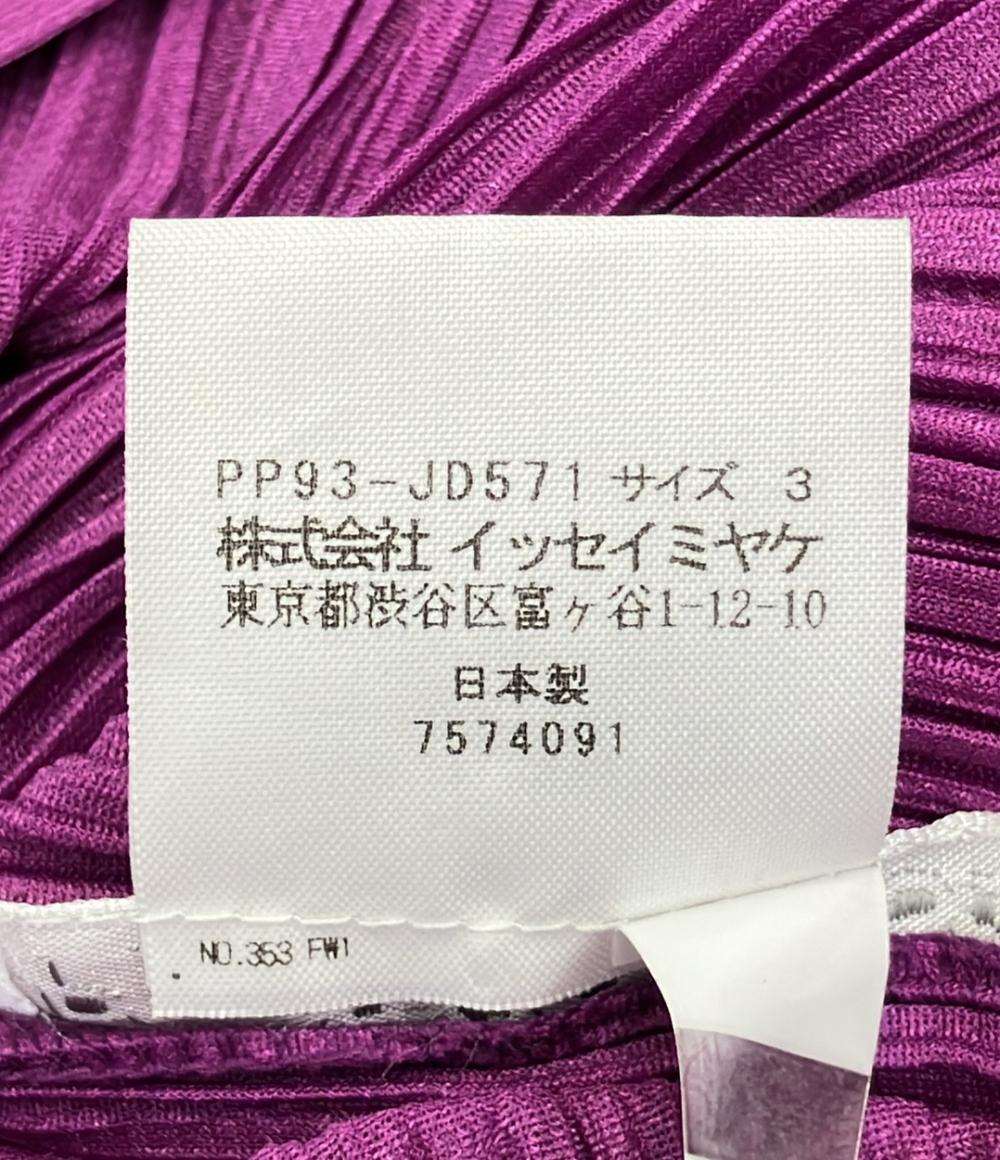 PLEATS PLEASE 長袖 カーディガン レディース SIZE 3 プリーツプリーズ
