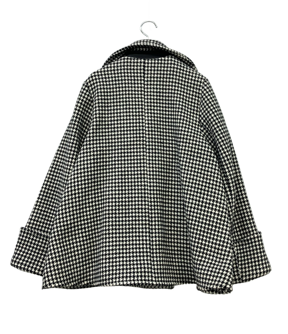 Her lip to ピーコート 千鳥格子柄 Proust Wool-Blend Melton Coat 1243307044 レディース SIZE S ハーリップトゥ