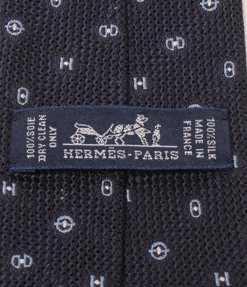 美品 エルメス ネクタイ シルク100% メンズ HERMES