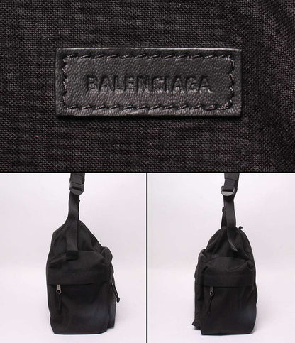 美品 BALENCIAGA ショルダーバッグ 斜め掛け 肩掛け Explorer マルチポケット ウィークエンダー ミディアム メンズ レディース バレンシアガ