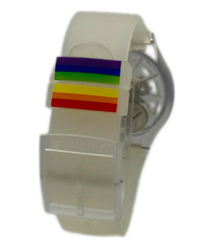 美品 Swatch 腕時計 クオーツ レディース メンズ スウォッチ