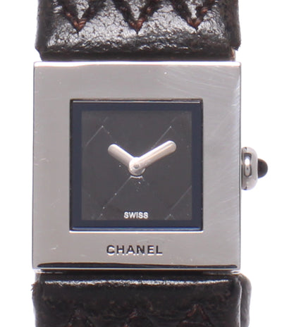 CHANEL 腕時計 マトラッセ クオーツ ブラック H0116 レディース シャネル