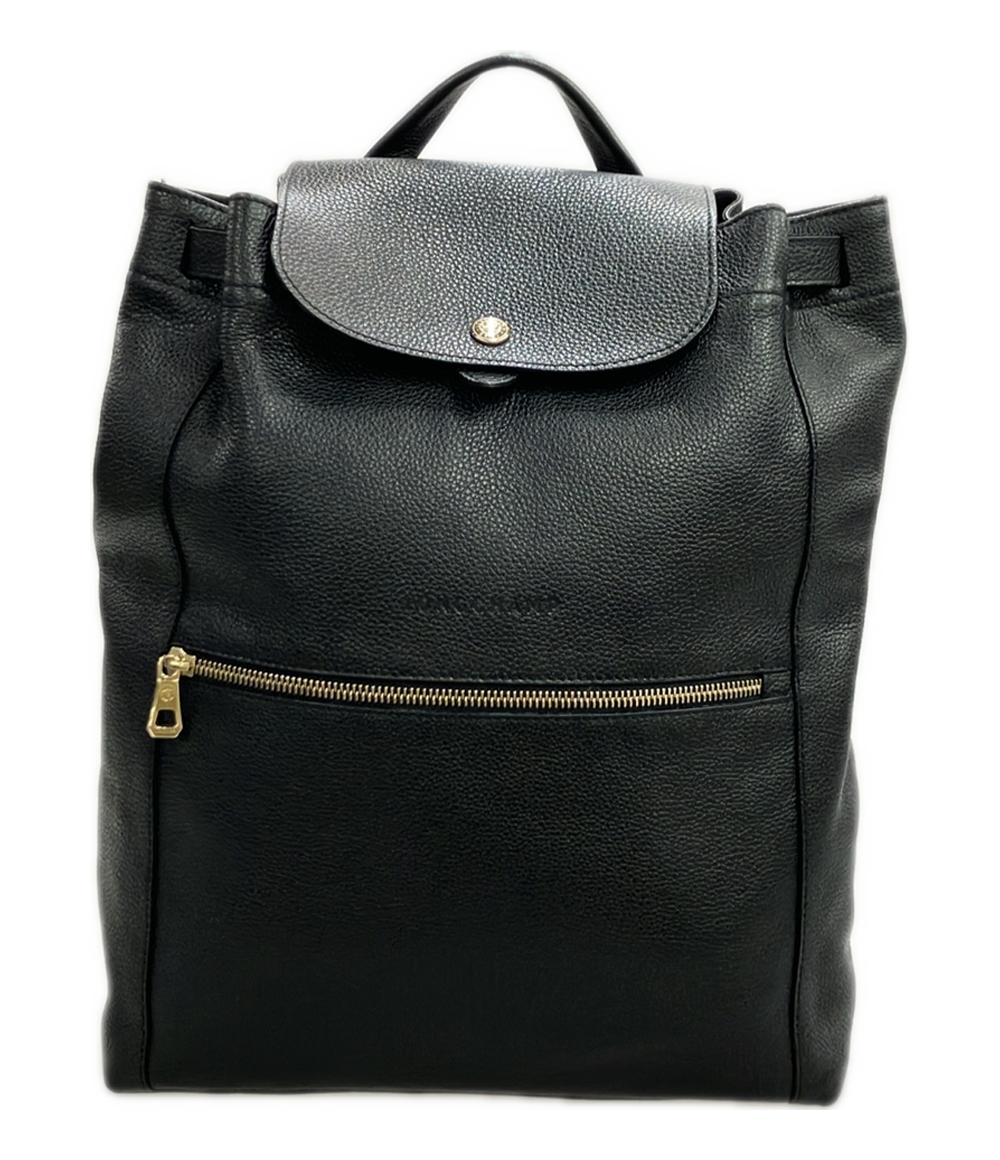 Longchamp リュック レザー ル・フローネ ノワール レディース ロンシャン