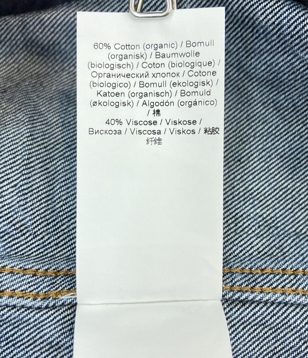 美品 GANNI デニムチューブトップCrinkled Future Denim Strap Top レディース SIZE 38 (M) ガニー