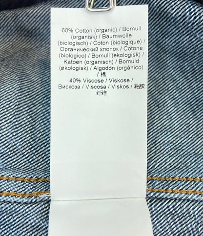 美品 GANNI デニムチューブトップCrinkled Future Denim Strap Top レディース SIZE 38 (M) ガニー