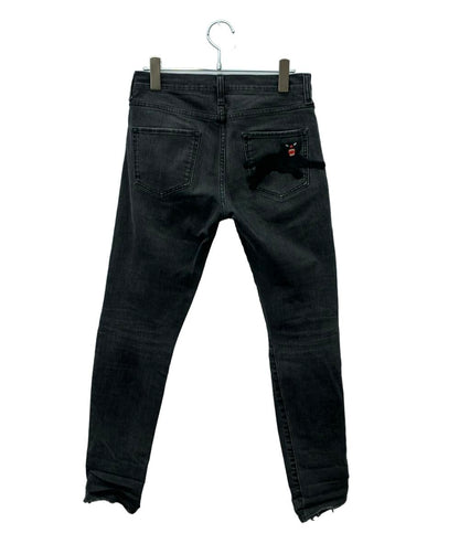 GUCCI デニムパンツ パンサー ストレッチ カットオフ 447711 レディース SIZE 25 (M) グッチ